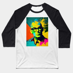 Modern bald man in pop-art style Baseball T-Shirt